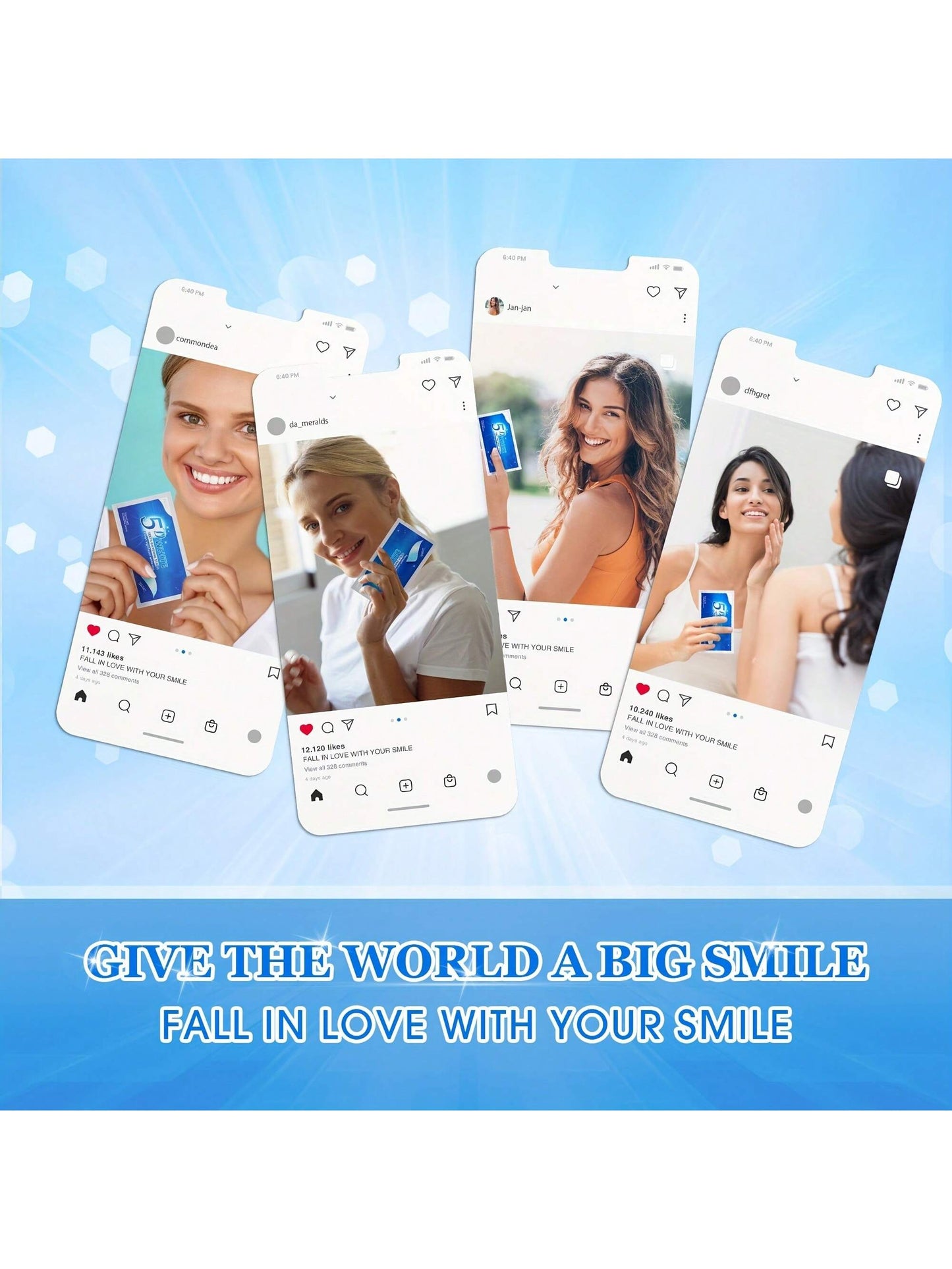 أشرطة تبييض الأسنان الحساسة ، أشرطة تبييض الأسنان الفعالة لتبييض الأسنان تقلل الحساسية وتساعد على إزالة البقع الناتجة عن التدخين/القهوة/الصودا