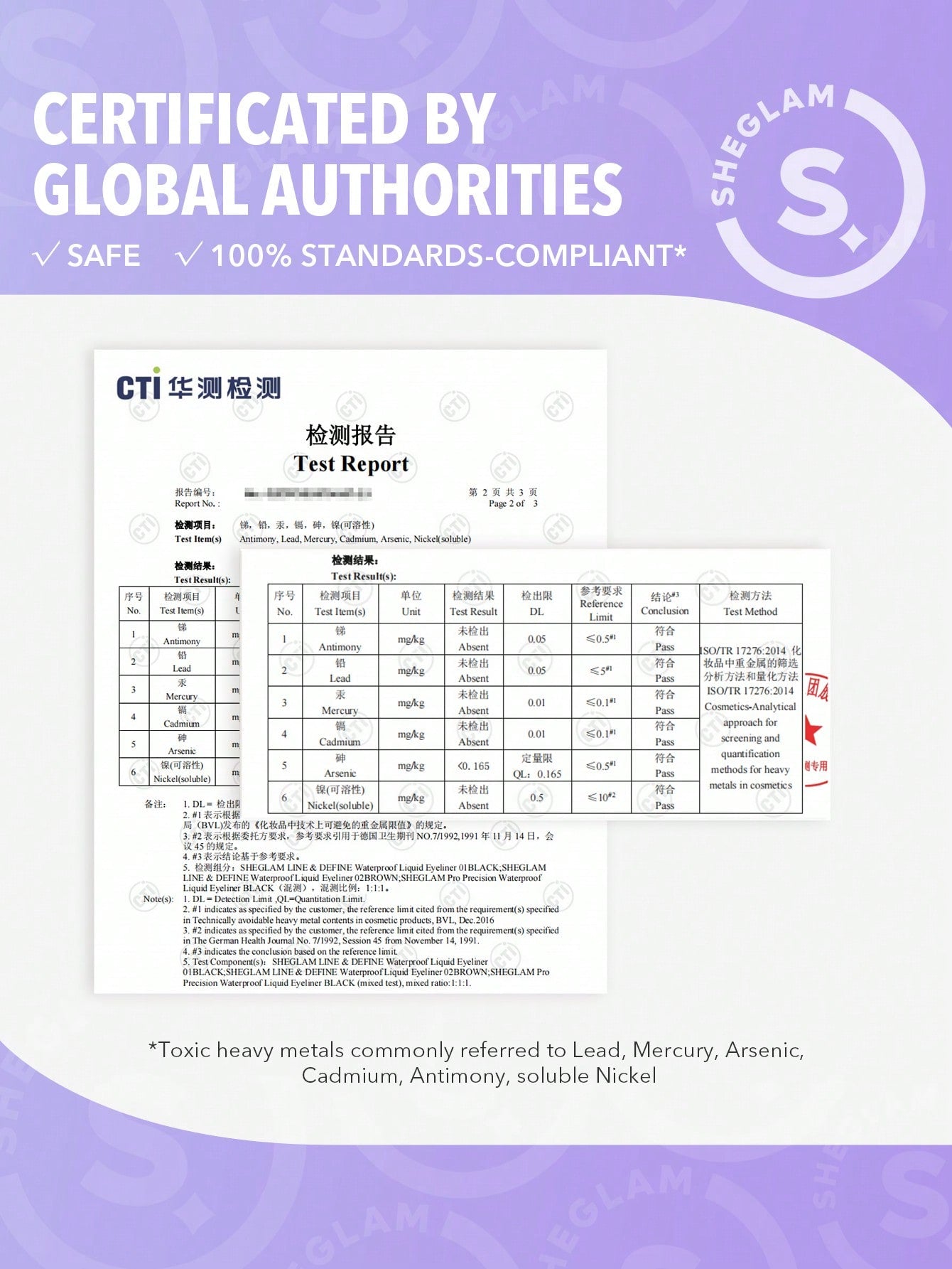 SHEGLAM قلم تحديد العيون السائل مضاد للماء باللون الأسود-مضاد للتعرق والتلطخ-ماط دائم ، تحديد احترافي للعيون