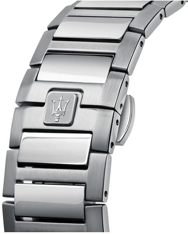 مازيراتي ساعة انالوج بعقارب ومينا ازرق للرجال من ستايل، موديل R8853142006