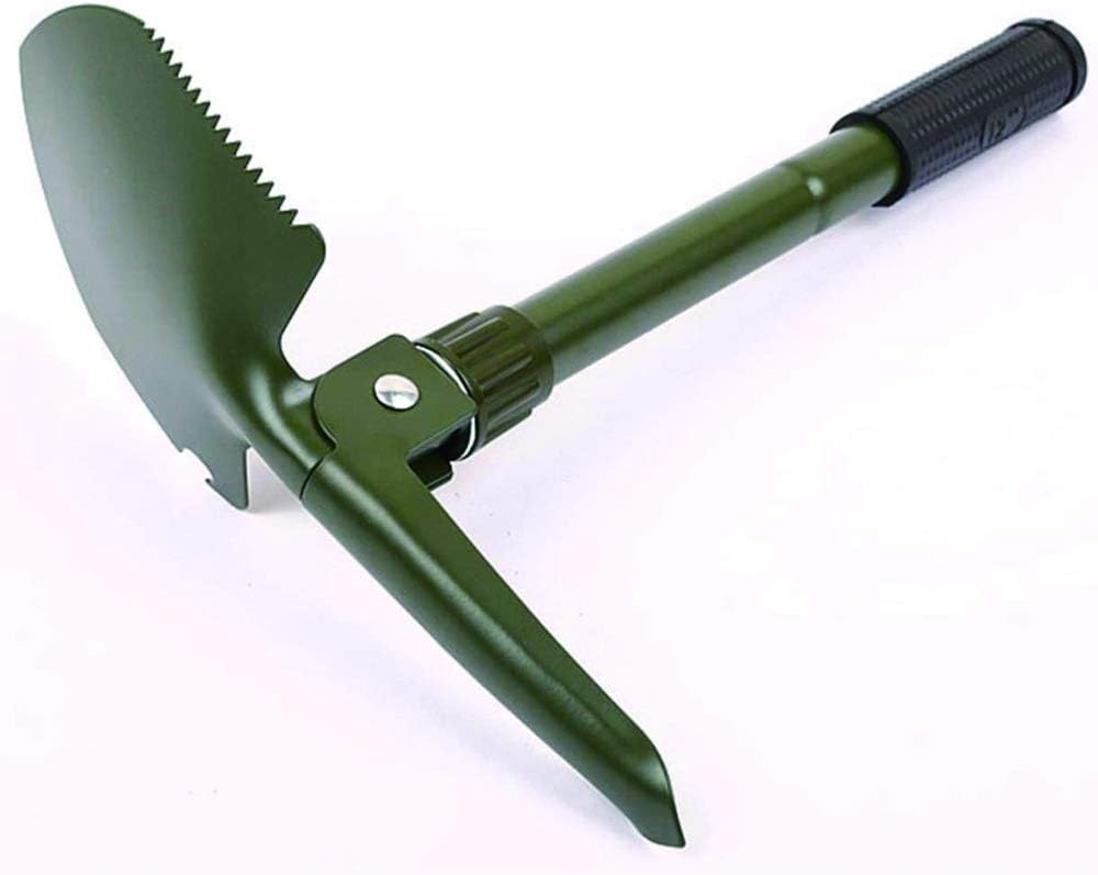 مجرفة قابلة للطي، مجرفة صغيرة متعددة الوظائف قابلة للطي للنجاة، اداة حفر محمولة للبستنة والتخييم والمشي لمسافات طويلة وشنطة الظهر وصيد الاسماك