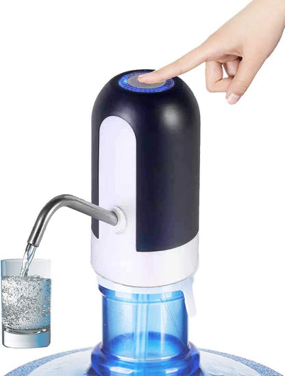 مضخة زجاجة مياه سعة 5 جالون قابلة للشحن بمنفذ USB للشرب التلقائي محمولة للتخييم