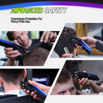 سوبرينت ماكينة حلاقة الشعر للرجال، مجموعة ماكينة حلاقة شعر لاسلكية مع نوع سي قابلة لاعادة الشحن، 7000 دورة في الدقيقة