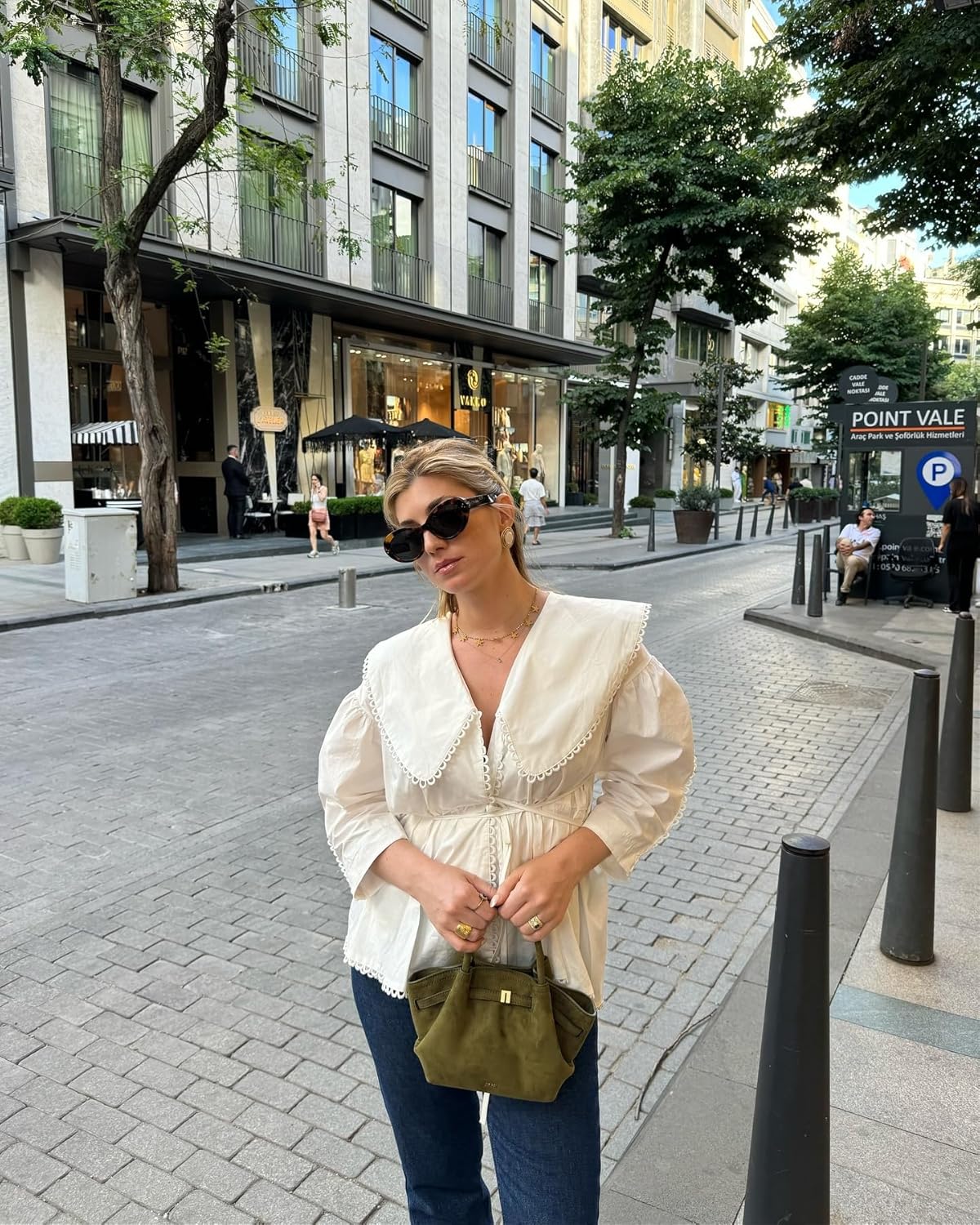 جيه دبليو بي اي اي شنطة يد كبيرة توت صغيرة من الشمواه الصناعي للنساء من هانا